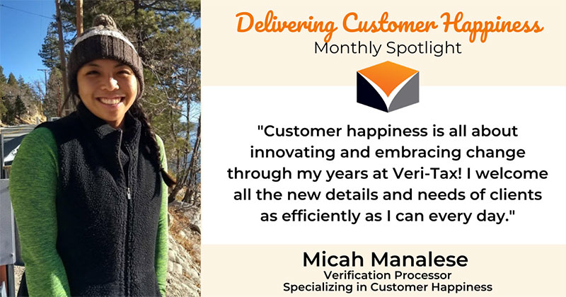 Delivering Customer Happiness Monthly Spotlight – featuring Micah Manalese!