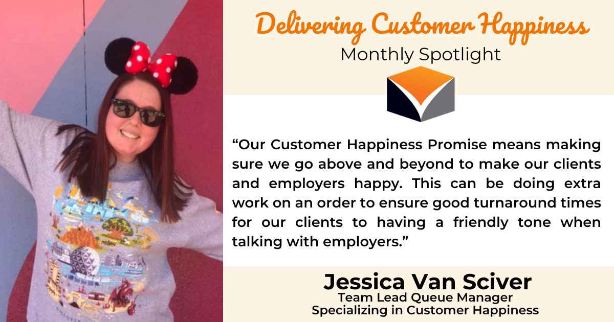 Delivering Customer Happiness Spotlight – Jessica Van Sciver
