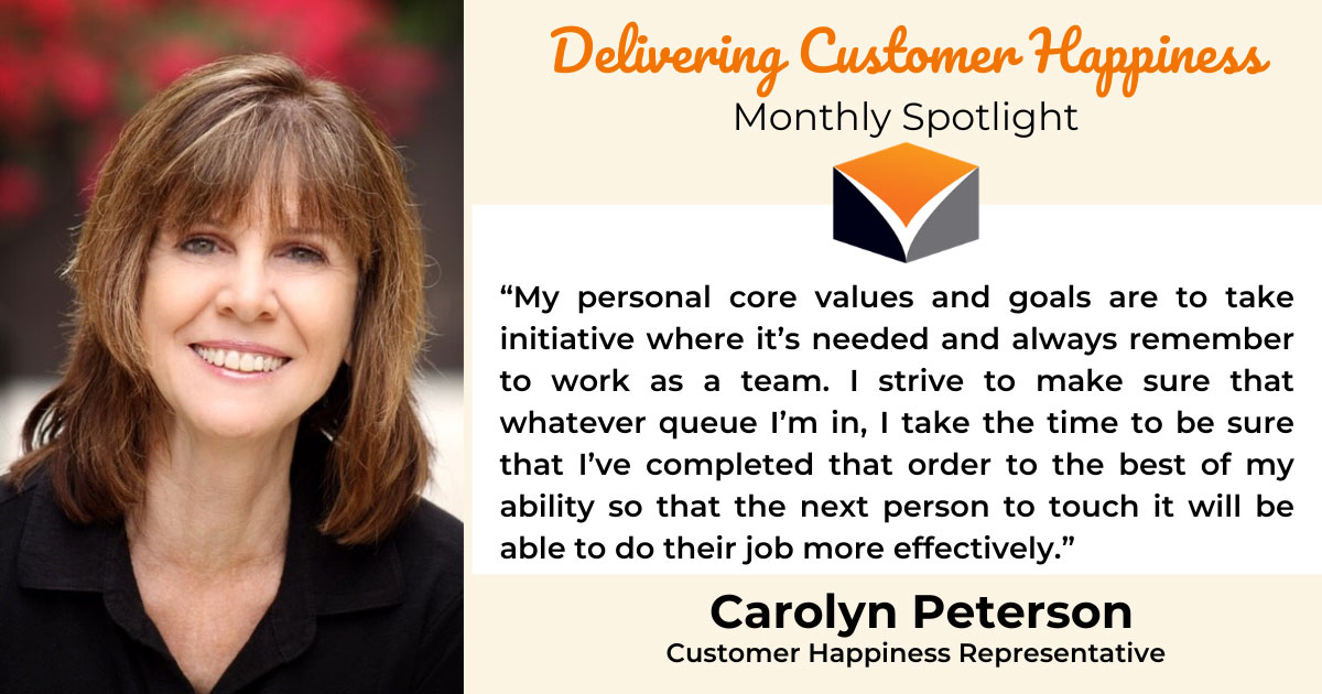 Delivering Customer Happiness Spotlight – Carolyn Peterson